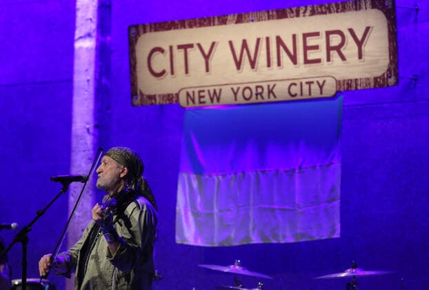 March 10, 2022, New York, New York, USA: Gogol Bordello in collaboration with City Winery NYC held a concert to benefit Ukraine. Called Ã¢â‚¬oeA Benefit for UkraineÃ¢â‚¬Â the proceeds of the event were given to Come Back Alive based out of Ukraine since 2014 and Ã¢â‚¬oeCare USAÃ¢â‚¬Â who matched donations. At the time the event launched, $130,000 had been raised. Other line-up performers were Patti Smith and Suzanne Vega amongst the list. New York USA - ZUMAo116 20220310_znp_o116_015 Copyright: xBiancaxOterox