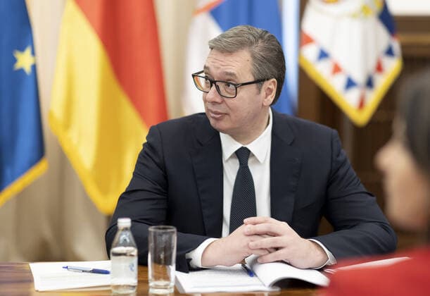 Aleksandar Vucic, Praesident der Republik Serbien, Aleksandar Vucic. Belgrad, 11.03.2022 Belgrad Serbien Copyright: xThomasxImox