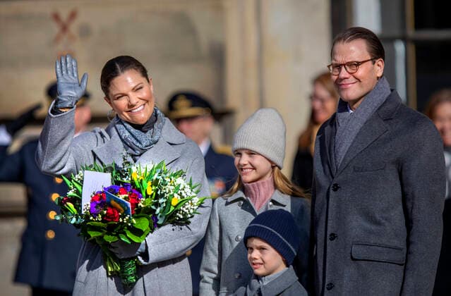 Bilder des Jahres 2022, Entertainment 03 März Entertainment Themen der Woche KW10 Entertainment Bilder des Tages 12-03-2022 Sweden Princess Victoria and Prince Daniel and Princess Estelle and Prince Oscar during the celebrations for the crownprincess her nameday at the innercourt of the Royal Palace in Stockholm. Â  Copyright: xPPEx