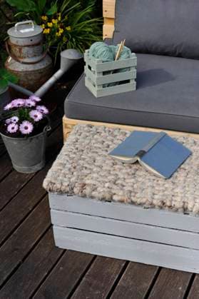 DIY Hocker für die Terrasse Häkeln für Anfänger Hamburg Hamburg Deutschland *** DIY stool for the terrace crochet for beginners Hamburg Hamburg Germany Copyright: xGiannaxSchadex