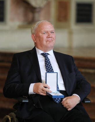 Verleihung des Bayerischen Verdienstordens durch den Bayerischen Ministerpräsidenten Dr. Markus Söder Karl-Heinz Görrissen, München Bayern Deutschland Antiquarium der Residenz