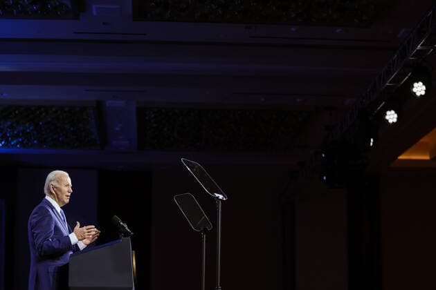 News Themen der Woche KW11 News Bilder des Tages March 14, 2022, Washington, District of Columbia, USA: United States President Joe Biden speaks during the National League of Cities Congressional City Conference held at Marriott Marquis in Washington, DC on March 14, 2022 Washington USA - ZUMAs152 20220314_zaa_s152_005 Copyright: xOliverxContrerasx