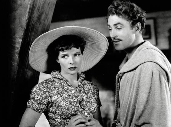 Brian Aherne, Katharine Hepburn, Sylvia Scarlett (1935) RKO Radio Pictures. File Reference 34145-702THA  Copyright: xCinemaxLegacyxCollection ThexHollywoodxArchivex 34145-702THA