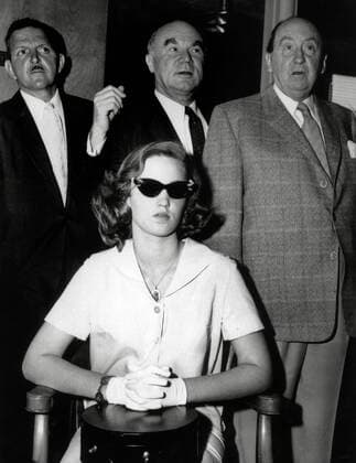 Cheryl Crane, (Lana Turner s daughter) and Attorney Jerry Geisler (right) at the Johnny Stompanato murder trial, 1958. File Reference 34145-569THA  Copyright: xCinemaxLegacyxCollection ThexHollywoodxArchivex 34145-569THA