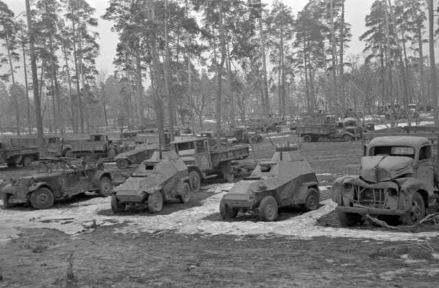Great Patriotic War 8130120 01.11.1943 Great Patriotic War (1941-1945). Destroyed German fleet in Darnitsa (a railway hub) near Kiev. November-December 1943. Alexander Krasavin Kiev region Ukraine  Copyright: xAlexanderxKrasavinx