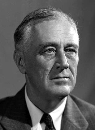 Franklin Delano Roosevelt served as the 32nd President of the United States, from 1933 to 1945. A Democrat, he won a record four presidential elections and dominated his party after 1932 as a central figure in world events during the mid-20th century, leading the United States during a time of worldwide economic depression and total war.<br ><br > His program for relief, recovery and reform, known as the New Deal, involved a great expansion of the role of the federal government in the economy. As a dominant leader of the Democratic Party, he built the New Deal Coalition that brought together and united labor unions, big city machines, ethnic whites, African Americans, and rural white Southerners in support of the party.<br ><br > The Coal Supplier:xCPAxMediaxCo.xLtd. 1060_05_CPA0033644