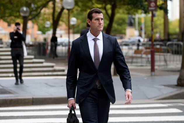 BEN ROBERTS SMITH COURT, Ben Roberts-Smith leaves the Federal Court in Sydney, Thursday, March 17, 2022. Mr Roberts-Smith is suing three former Fairfax newspapers over articles he says defamed him in suggesting he committed war crimes in Afghanistan between 2009 and 2012. ( NO ARCHIVING, EDITORIAL USE ONLY, NO USE IN BOOKS WITHOUT CONSENT SYDNEY NSW AUSTRALIA  Copyright: xDANxHIMBRECHTSx 20220317001636354814