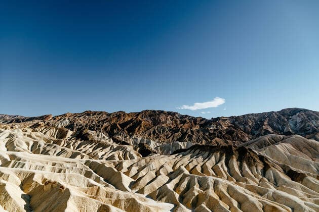 Landschaft am Zabriskie Point im Death Valley Nationalpark, 29.08.2018 Death Valley Kalifornien USA *** Landscape at Zabriskie Point in Death Valley National Park, 29 08 2018 Death Valley California USA
