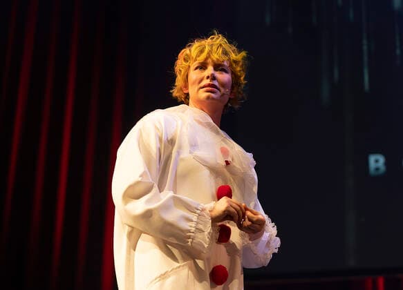 Vaert Annika Aakjaer. Bodilpriserne 2022 uddeles i Folketeatret i Koebenhavn, loerdag den 19. marts 2022.. , Copenhagen Denmark