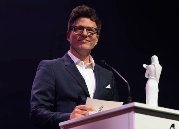 Thomas Vinterberg. Bodilpriserne 2022 uddeles i Folketeatret i Koebenhavn, loerdag den 19. marts 2022.. , Copenhagen Denmark