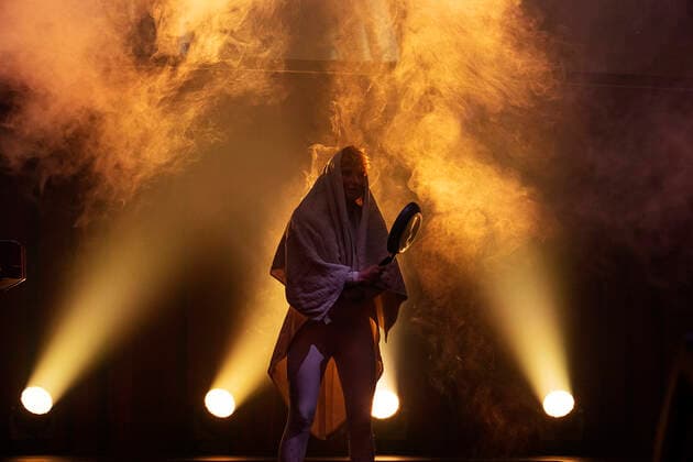 AArets vaert Annika Aakjaer. Bodilpriserne 2022 uddeles i Folketeatret i Koebenhavn, loerdag den 19. marts 2022.. , Copenhagen Denmark