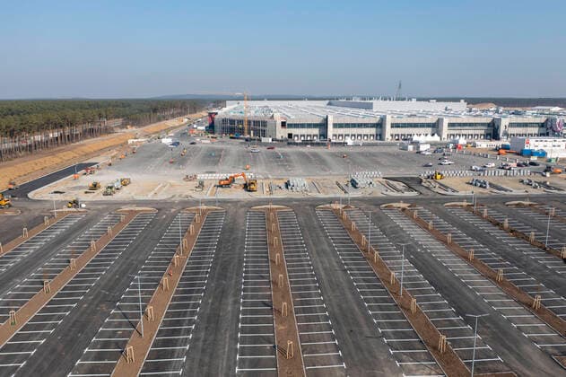 Deutschland, Brandenburg, Grünheide, Tesla Giga - Factory, 20.03.2022 *** Germany, Brandenburg, Grünheide, Tesla Giga Factory, 20 03 2022