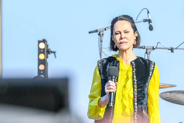 20.03.2022, xlakx, Entertainment Demo, Sound of Peace - Friedenskundgebung für die Ukraine emspor, v.l.Natalia Klitschko live auf der Buehne Berlin