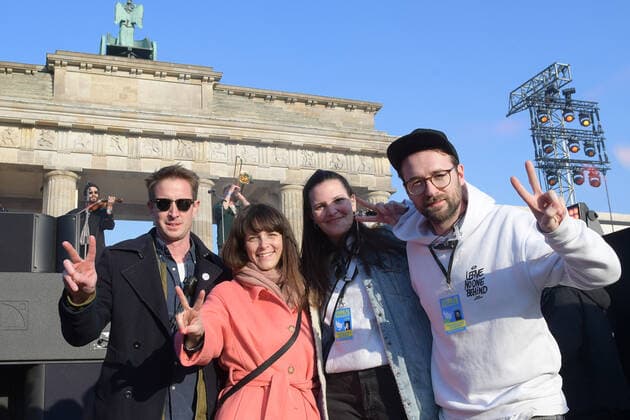Sound of Peace Die Veranstalter beim ãSOUND OF PEACE. Das große Friedensevent vor dem Brandenburger Tor am 20.03.2022