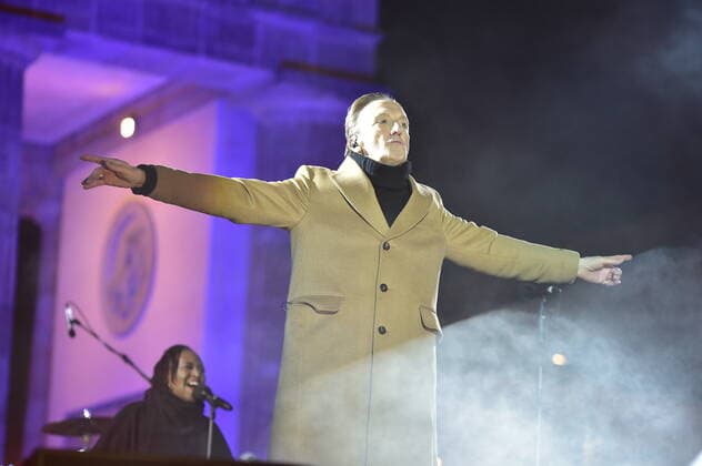 Sound of Peace Marius Müller Westernhagen beim ãSOUND OF PEACE. Das große Friedensevent vor dem Brandenburger Tor am 20.03.2022