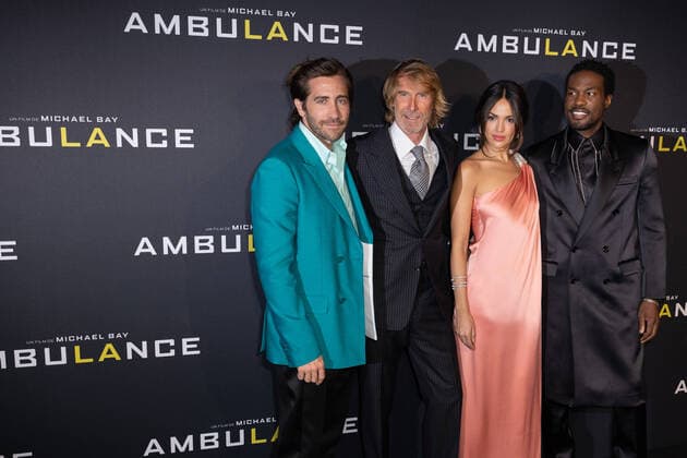 Bilder des Jahres 2022, Entertainment 03 März Entertainment Themen der Woche KW11 Entertainment Bilder des Tages Avant-premiere du film Ambulance . Jake Gyllenhaal, Michael Bay, Eiza Gonzalez et Yahya Abdul-Mateen II. 278362 2022-03-20 Paris France  Copyright: xSebastienxFremontx xStarfacex STAR_278362_137