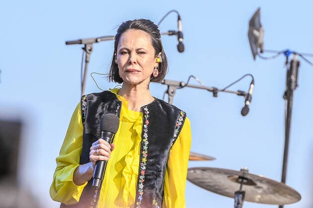 20.03.2022, xlakx, Entertainment Demo, Sound of Peace - Friedenskundgebung für die Ukraine emspor, v.l.Natalia Klitschko bei der Kundgebung und dem Friedenskonzert Sound Of Peace gegen den Krieg in der Ukraine am Brandenburger Tor Berlin