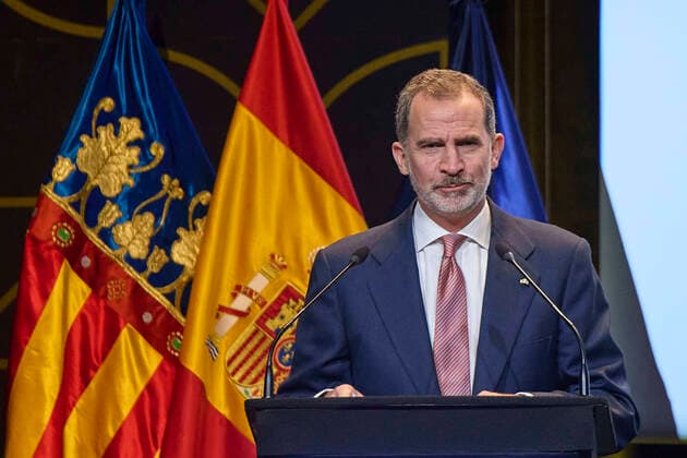 Entertainment Themen der Woche KW12 Entertainment Bilder des Tages 21-03-2022 Valencia King Felipe attend the presentation of the 2021 national innovation and design awards at the palacio de congresos in Valencia. No Spain Â  Copyright: xPPEx
