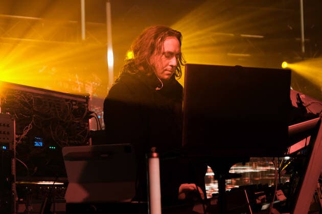 March 21, 2022, Southampton, Hampshire, United Kingdom: Thorsten Quaeschning , synthesizer player, vocalist, drummer, and current frontman and bandleader with German electronic band Tangerine Dream founded in 1967, performing live at the Engine Rooms, Southampton. Southampton United Kingdom - ZUMAs197 20220321_zaa_s197_190 Copyright: xDawnxFletcher-Parkx