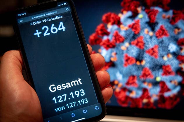 Coronavirus in Deutschland - Covid-19-Dashboard des Robert Koch-Institut 22.03.2022: Robert Koch-Institut: 7-Tage-Inzidenz 1733,4. 7-Tage-Fallzahl 1.441.383 COVID-19-Fälle 18.994.411 Zugang um 222.080 gegenüber dem Vortag. COVID-19-Todesfälle 127.193 Zugang um 264 gegenüber dem Vortag.
