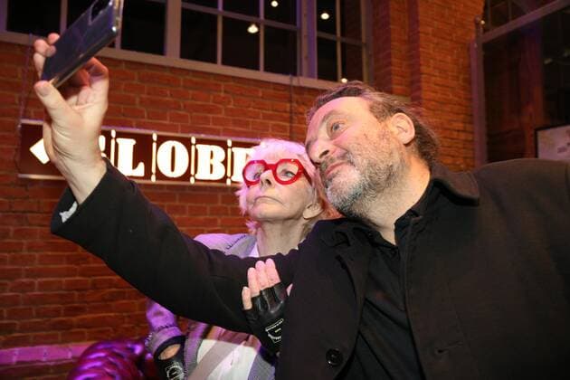 22.03.2022, Globe Wien, Österreichischer Kabarettpreis 2022, Verleihungs-Gala im Bild: Dolores Schmidinger, Herbert Haider, Österreichischer Kabarettpreis 2022