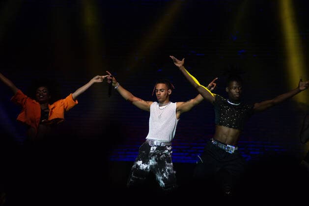 RIO DE JANEIRO, RJ - 24.03.2022: SHOW NOW UNITED NO RIO DE JANEIRO - The Future X group opens the Now United Show, which performs with sold out tickets at Jeunesses Arena, in Rio de Janeiro. The show is part of the & 39;Wave Your Flag World Tour& 39; tour that passes through six capitals of the country. x2184656x  CristianexMota
