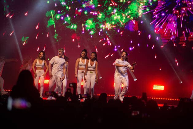 RIO DE JANEIRO, RJ - 24.03.2022: SHOW NOW UNITED NO RIO DE JANEIRO - Now United show, which makes its sold-out performance at Jeunesses Arena, in Rio de Janeiro. The show is part of the & 39;Wave Your Flag World Tour& 39; tour that passes through six capitals of the country. x2184700x  CristianexMota