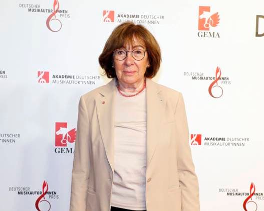 Jeanine Meerapfel bei Verleihung Deutscher Musikautor:innenpreis 2022 im Hotel RITZ-CARLTON Berlin. Redaktion Laurent, Berlin 24.03.22