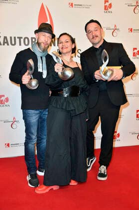 Großstadtgeflüster beim 13. Deutschen Musikautor*innenpreis der GEMA 2022 im Hotel The Ritz-Carlton. Berlin, 24.03.2022