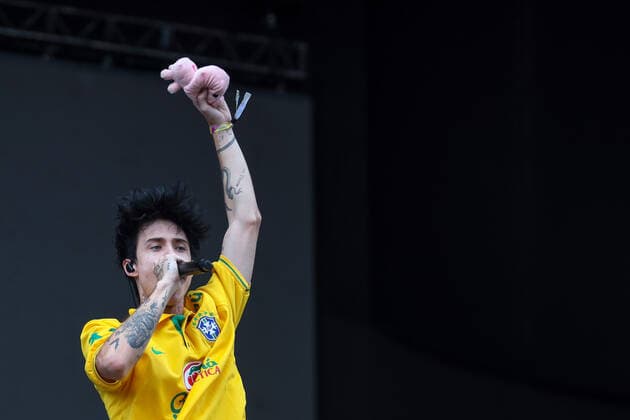 March 25, 2022, USA: Jxdn during the Lollapalooza Brasil 2022 music festival at Autodromo Joso Carlos Pace in Interlagos in the south region of SoÂ£o Paulo this Friday, 25. USA - ZUMAc233 20220325_zsp_c233_016 Copyright: xVanessaxCarvalhox