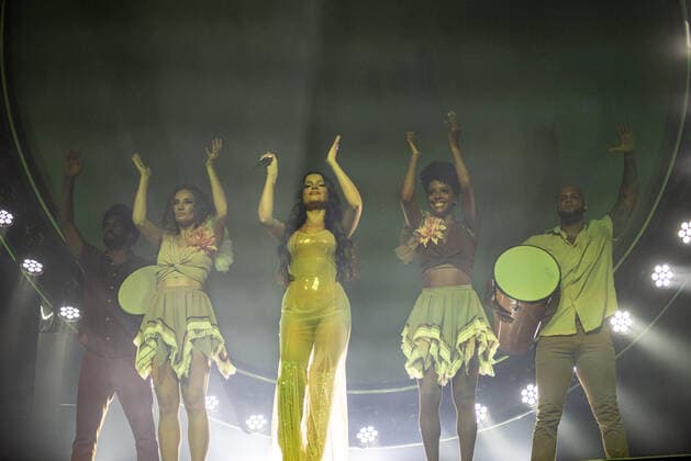 RIO DE JANEIRO, RJ - 26.03.2022: SHOW DE JULIETTE NO RIO DE JANEIRO - Caminho is Juliette& 39;s first tour, her first time on stage with the audience that has accompanied her here. It is a visual and sound show that awakens the desire to dance, smile and be moved. And the place chosen for his first show is the Qualistage stage, in Barra, Rio de Janeiro, RJ. x2185651x  CristianexMota