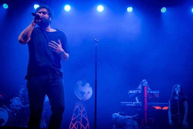 Tommaso Paradiso on stage during Tommaso Paradiso Sulle Nuvole Tour 2022 , Italian singer Music Concert in Jesolo, Italy, March 26 2022