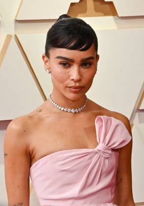 ZoÃ« Kravitz arrives for the 94th annual Academy Awards at the Dolby Theatre in the Hollywood section of Los Angeles, California on Sunday, March 27, 2022.  LAP20220327233 JIMxRUYMEN