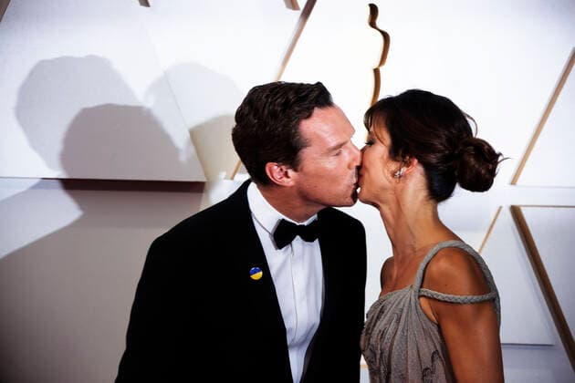 Benedict Cumberbatch and Sophie Hunter pose on the red carpet upon arrival at the Oscars at the Dolby Theater in Los Angeles, California, USA, 27 March 2022. EFE Javier Rojas Academy Oscar Awards !ACHTUNG: NUR REDAKTIONELLE NUTZUNG!  Copyright: xJavierxRojasx AME6596 20220328-4674693f28a7578ba67444212f3c0ba65b2f6372