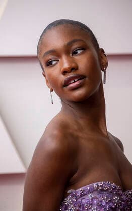 Demi Singleton poses on the red carpet upon arrival at the Oscars at the Dolby Theater in Los Angeles, California, USA, 27 March 2022. EFE Javier Rojas Academy Oscar Awards !ACHTUNG: NUR REDAKTIONELLE NUTZUNG!  Copyright: xJavierxRojasx AME6640 20220328-d3065298b9de018ada5f88bed9e18ae15aa70ce3