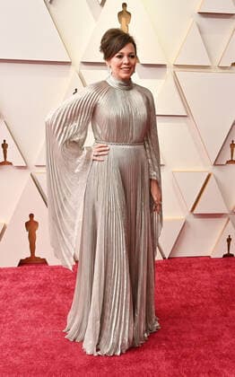 Olivia Colman arrives for the 94th annual Academy Awards at the Dolby Theatre in the Hollywood section of Los Angeles on Sunday, March 27, 2022.  LAP20220327262 JIMxRUYMEN