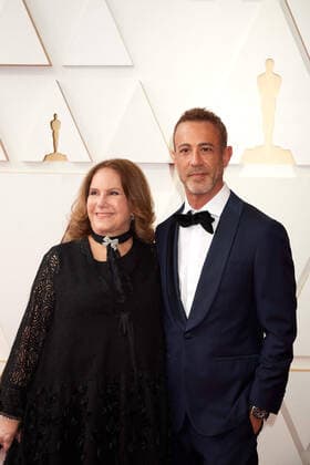 OscarÂ® nominee Matt Ogens and guest arrive on the red carpet of the 94th OscarsÂ® at the Dolby Theatre at the Ovation Hollywood in Los Angeles, CA, on Sunday, March 27, 2022.  Copyright: xx 34342-311THA