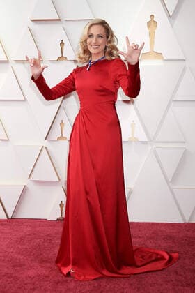 Marlee Matlin on the red carpet of the 94th OscarsÂ® at the Dolby Theatre at Ovation Hollywood in Los Angeles, CA, on Sunday, March 27, 2022.  Copyright: xx 34342-618THA