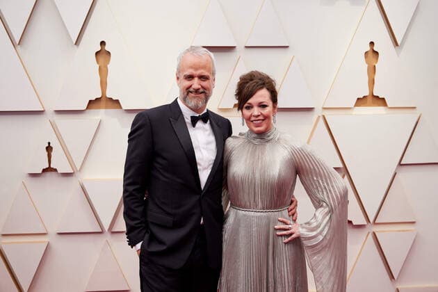 Ed Sinclair and Olivia Colman arrive on the red carpet of the 94th OscarsÂ® at the Dolby Theatre at Ovation Hollywood in Los Angeles, CA, on Sunday, March 27, 2022.  Copyright: xx 34342-729THA
