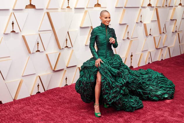 Jada Pinkett Smith arrives on the red carpet of the 94th OscarsÂ® at the Dolby Theatre at the Ovation Hollywood in Los Angeles, CA, on Sunday, March 27, 2022.  Copyright: xx 34342-739THA
