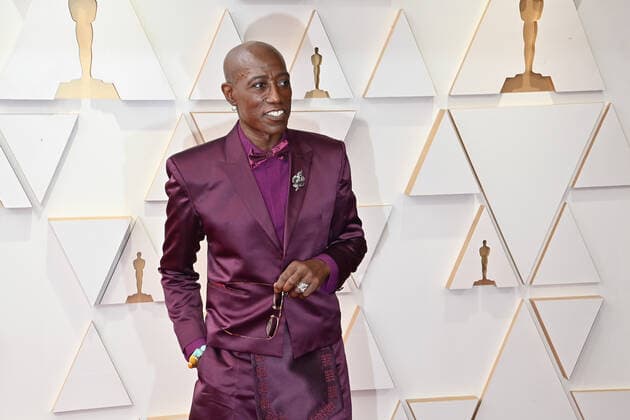 Wesley Snipes arrives for the 94th annual Academy Awards at the Dolby Theatre in the Hollywood section of Los Angeles on Sunday, March 27, 2022.  LAP20220327352 JIMxRUYMEN