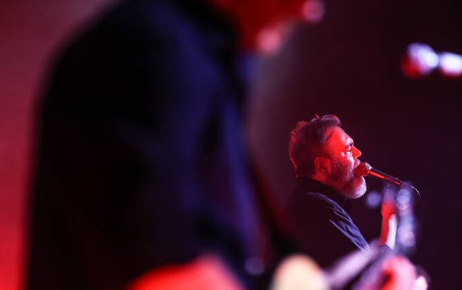 Konzert von Arab Strap, Festival opening SONIC MORGUE, Silent Green Berlin Arab Strap, Aidan Moffat voc. Malcolm Middleton guit