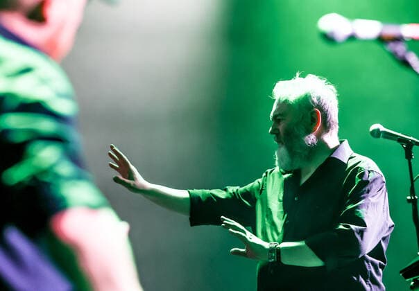 Konzert von Arab Strap, Festival opening SONIC MORGUE, Silent Green Berlin Arab Strap, Aidan Moffat voc. Malcolm Middleton guit