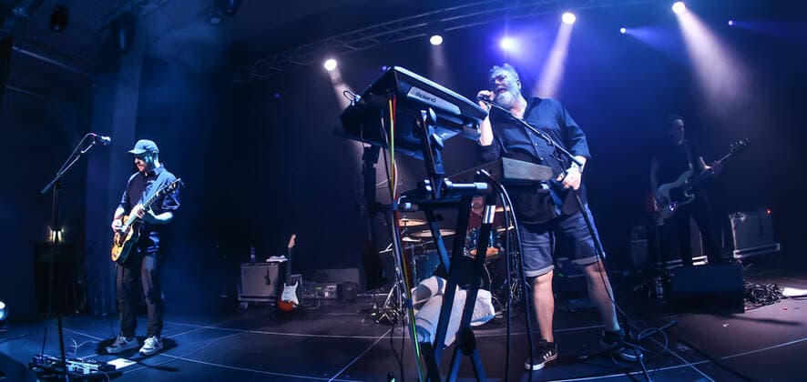 Konzert von Arab Strap, Festival opening SONIC MORGUE, Silent Green Berlin Arab Strap, Aidan Moffat voc. Malcolm Middleton guit
