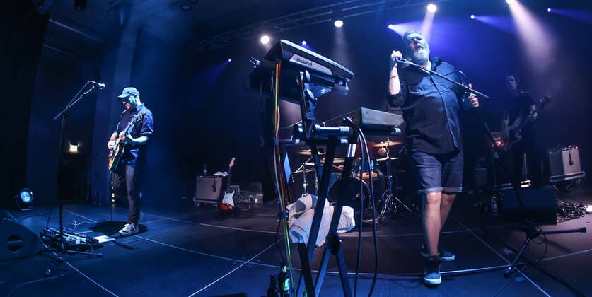 Konzert von Arab Strap, Festival opening SONIC MORGUE, Silent Green Berlin Arab Strap, Aidan Moffat voc. Malcolm Middleton guit