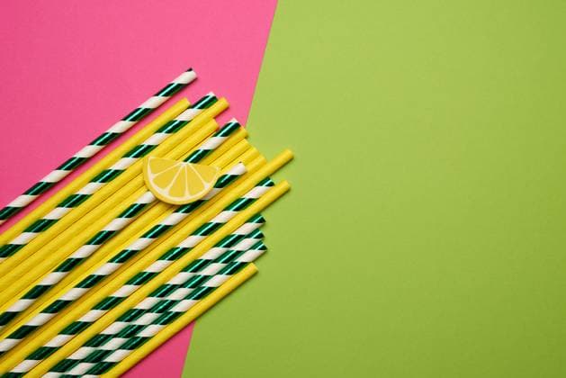 paper multicolored cocktail tubes on pink green background, rejection of plastic, zero waste, model released, , property released, , 33532888.jpg, paper, set, design, utensil, recycling, many, disposable, multicolored, beverage, holiday, bright, party, tube, celebration, drink, straw, bar, pink, striped, collection, colorful, cocktail, yellow, biodegradable, flat, overhead, green, closeup, multicolor, line, lemonade, waste, zero, drinking