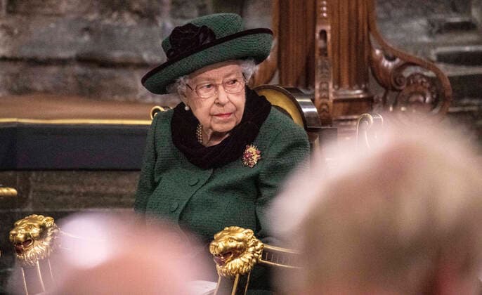 Entertainment Themen der Woche KW13 Entertainment Bilder des Tages . 29 03 2022. London, United Kingdom. Queen Elizabeth II at the Prince Philip Memorial Service at Westminster Abbey in London.  xi-Imagesx IIM-23254-0220