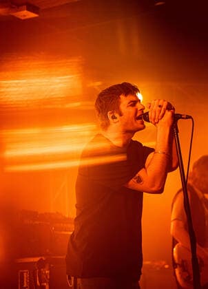 Fontaines D.C. live in Malmoe, Sweden Malmoe, Sweden. 30th, March 2022. The Irish post-punk band Fontaines D.C. performs a live concert at Plan B in Malmoe. Here vocalist Grian Chatten is seen live on stage. Malm? Sweden  Copyright: xGonzalesxPhoto JoexMillerx