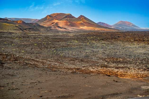 Lavalandschaft, Kanaren, Lanzarote, Timanfaya Nationalpark Volcanic landscape, Canary Islands, Lanzarote, Timanfaya National Park BLWS664966 *** Lava landscape, Canary Islands, Lanzarote, Timanfaya National Park Volcanic landscape, Canary Islands, Lanzarote, Timanfaya National Park BLWS664966 Copyright: xblickwinkel McPHOTO I.xSchulzx