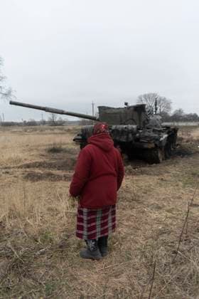 Russian Invasion Of Ukraine: Chernihiv Small towns south of Chernihiv, bombed and invaded by Russian troops, were recently liberated by the Ukrainian Army, on March 31, 2022, as Russian Invasion of Ukraine continue Chernihiv Chernihiv Ukraine  Copyright: xAndreaxFiligheddux originalFilename: filigheddu-notitle220331_npJ1N.jpg